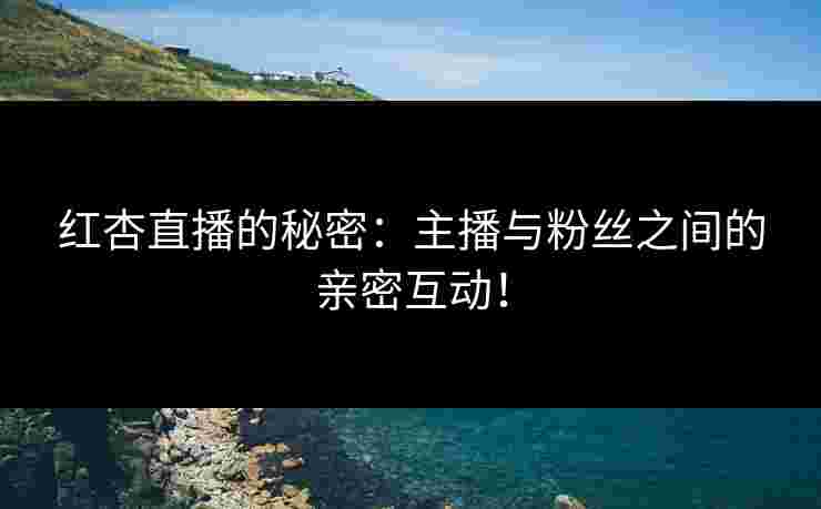 红杏直播的秘密：主播与粉丝之间的亲密互动！